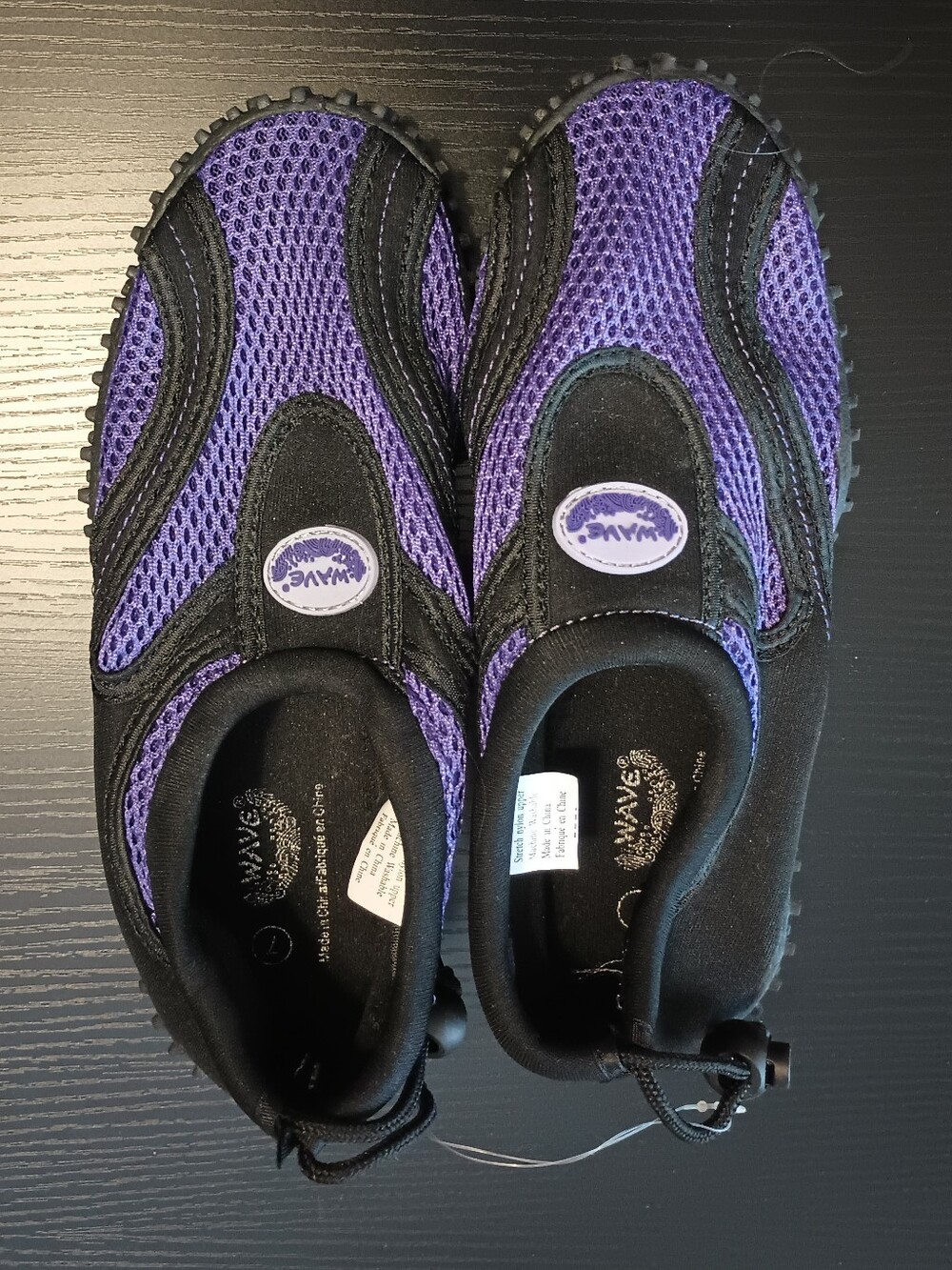 Women's New Purple & Black Water Shoes Size 7